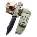 Hot Selling Portable Outdoor Tactical EDC Stainless Steel Fixed Blade Hunting Pocket Knife with Sheath