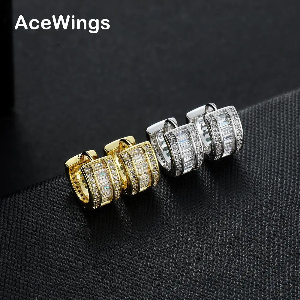 E088 Brass Micro Pave CZ Earrings Female Jewelry Women Party Gift