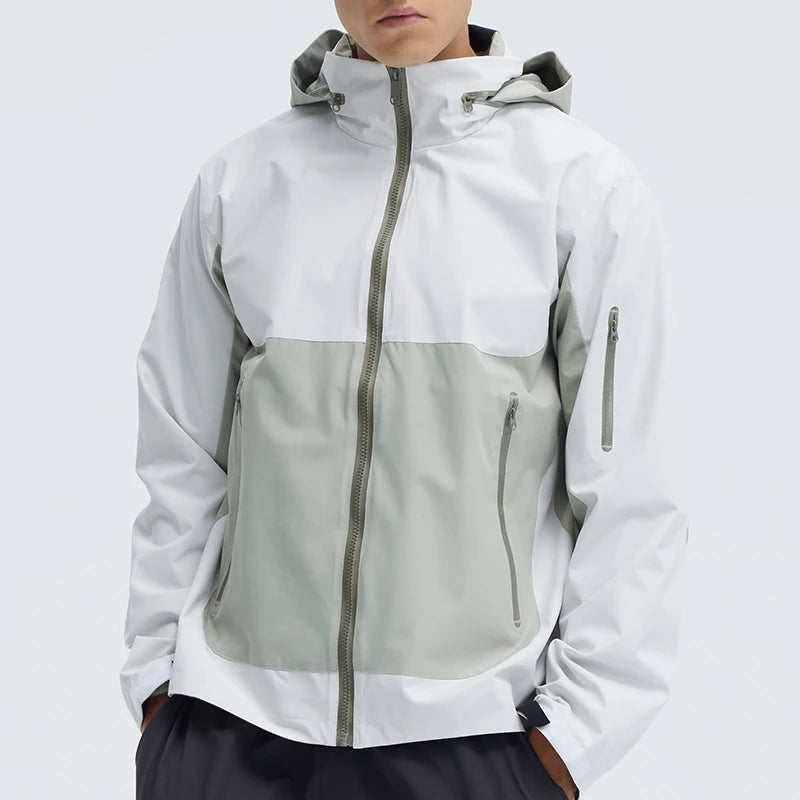 Men's Soft Shell Windproof Jackets Hiking Waterproof Man Fleece Lining Jacket Coats Windbreaker Sports Running Jackets