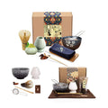 Custom Logo 9Pcs Matcha Whisk Traditional Scoop Bowl Ceramic Holder Handmade Ceremony Kit Traditional Japanese Matcha Tea Set