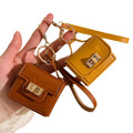 New High-End Mini Handbag Charm Keychain Purse Accessories Bag Pendant for Women Cute Purse Key Ring with Wrist Strap