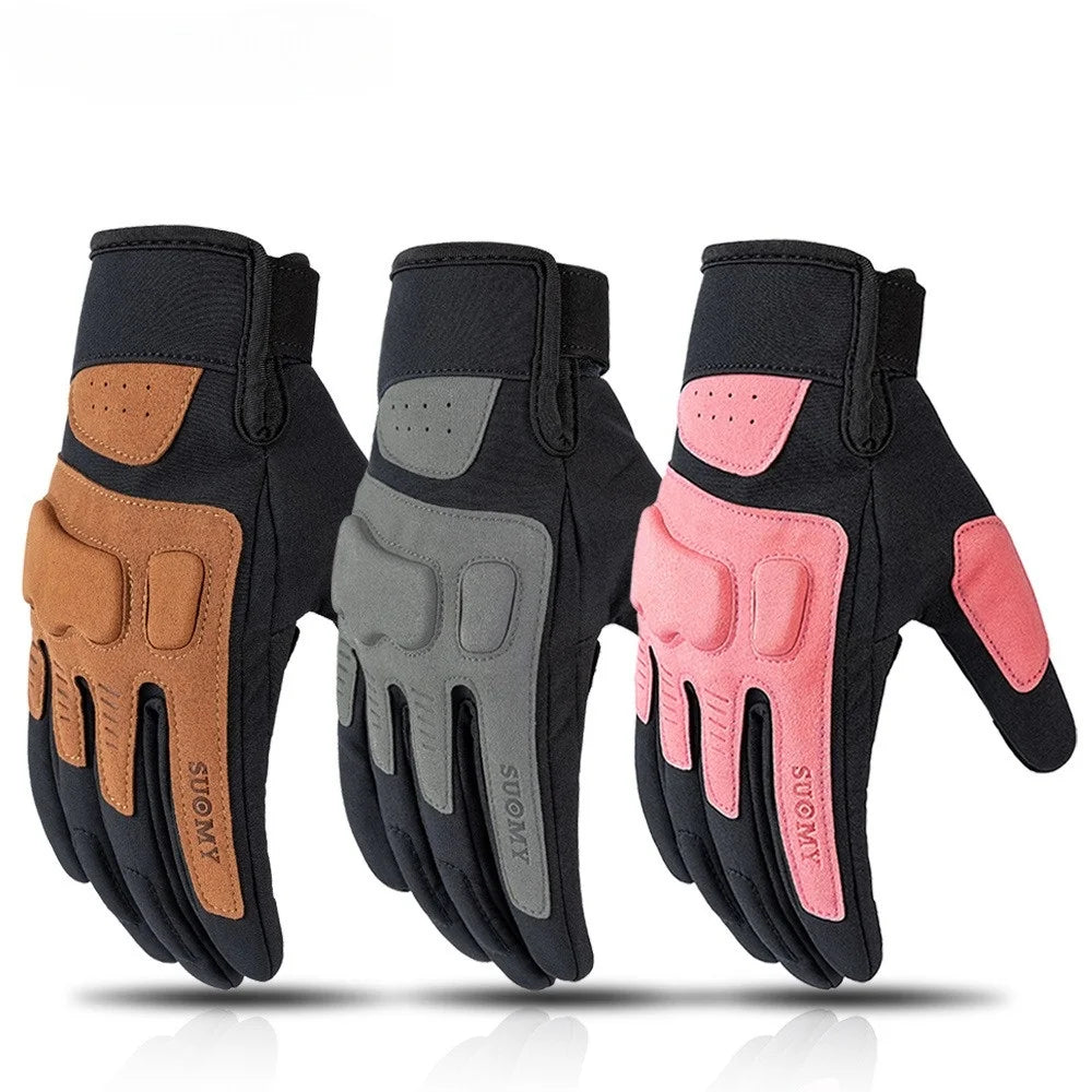 Paides Hot Sale Winter Retro Motorcycle Riding Gloves Warm and Breathable Mesh Riding Gloves for Men and Women MegaBDM