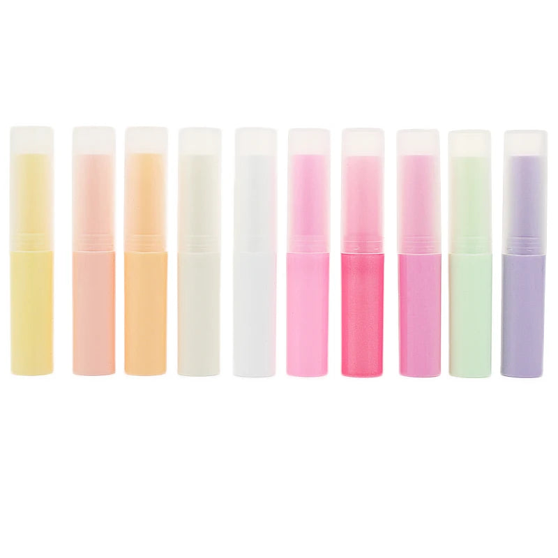 DIY Handmade 4g/4ml Chapstick Tubes Colorful Plastic Lip Gloss Containers Empty Slim Lip Crayon Tubes Pink White for Lipstick
