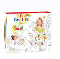 Stock 3D DIY Children's Paper House Graffiti Children's Educational Toys Puzzle Drawing Toy