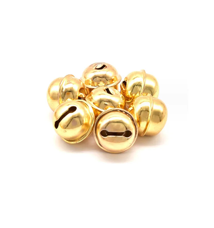 11mm Gold Silver Round Small Craft Jingle Bell With Loop As Dangle Charm Christmas Jingle Bell Craft Bell for Jewelry Making