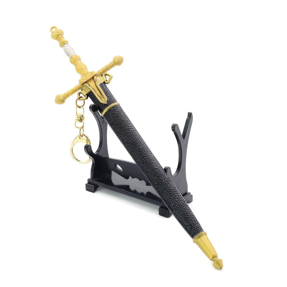 King Army Sword Mini Game Merc Game Peripheral 26CM Katana Keychain Zinc Alloy