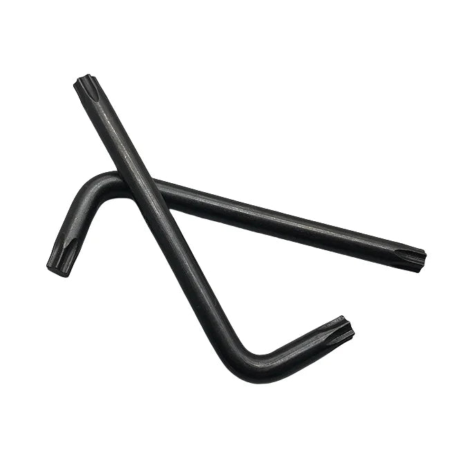 T4T5T6T7T8T10T15 T20T25 T30 Hand Tool Allen L Short Lever Black Oxide Torx Wrench Tamper Proof Security