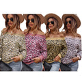 Temperament Commuting Blouse Leopard Print T-Shirt Casual Women'S Clothing