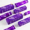Top Selling Purple Toothpaste OEM Teeth Whitening Toothpaste 65g Popinng Boba Color Correct Travel Size Toothpaste Custom Logo