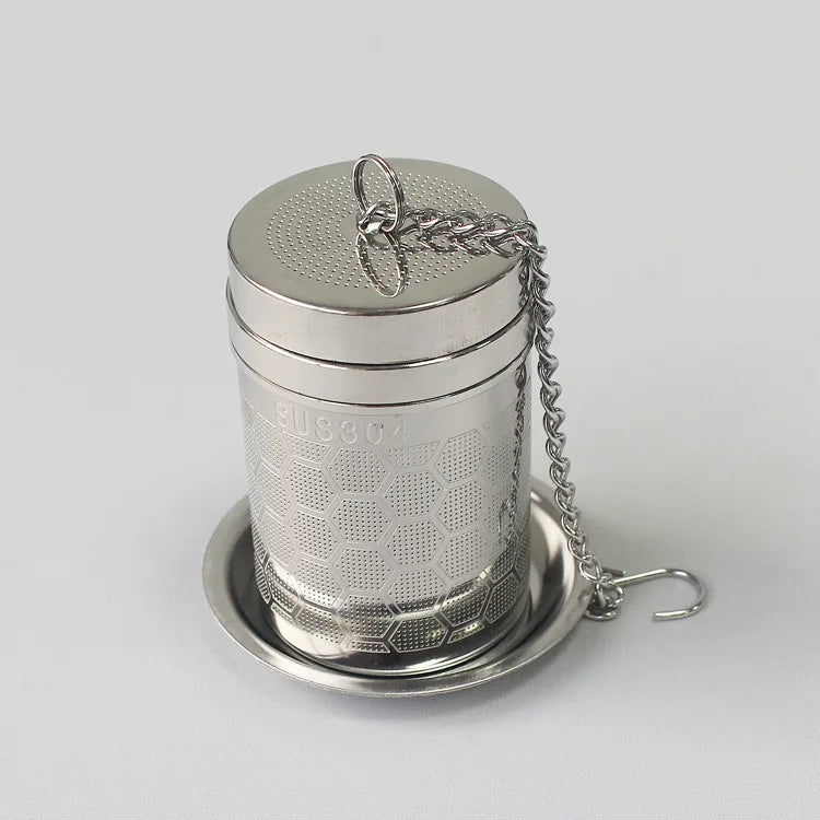 304 Stainless Steel Eco-Friendly Pot Filter Thermos Cup Teapot with Tea Drain Seasoning Ball Marinated Basket Tea Filter