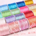 Customizable 0.4mm Embroidery Metallic Yarn Shiny Thread DIY Tag Tassel Line Necklace Bracelet Rope Crochet Sewing Cross Stitch
