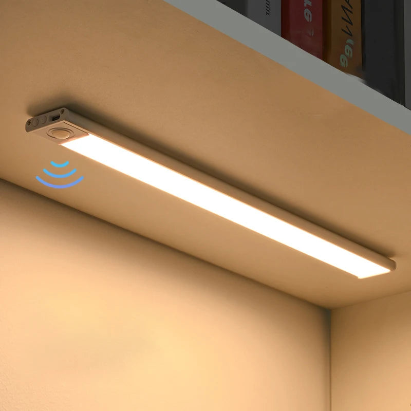 Human Body Induction Lamp Dimmable Led Under Cabinet Lights Indoor Battery Powered Motion Sensor Wireless Led Closet Light