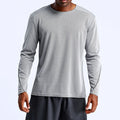 Men's Custom Logo Long Sleeve Shirt Breathable Quick Dry T-Shirt with Loose Fit