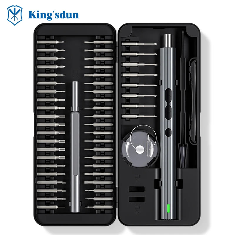 UFTOOLS 58 in 1 Portable Precision Electric Screwdriver Bit Sets Magnetic Electronics Repair Tool Kit for Watch and Phone
