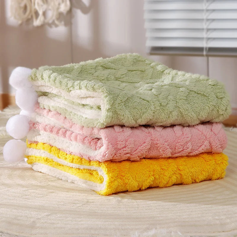 Autumn Winter Pet Blanket for Dogs Cats Sleeping Mat Carpet Warm Cat Bed Sheet Cushion Quilt Dog Cat Blanket