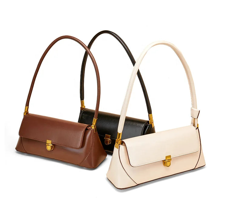 Solid Color Square PU Women's Shoulder Bag Fashion Designer Handbag with National Style for Girls and Ladies