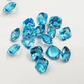 SGARIT Wholesale Jewelry 6*6mm-9*9mm Cushion Cut Loose Gemstone Natural Blue Swiss Blue Topaz Genuine Stone Topaz Beads