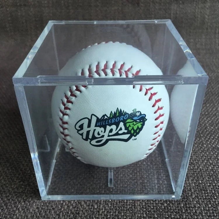Custom Hot Sale clear Acrylic Baseball Display Baseball Display Cube Box for Wholesale