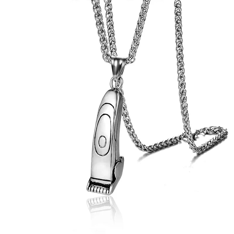 Gold Plated Razor Blade Pendant Barber Bazors Shape Scalpels Stainless Steel Razor Blade Necklace Meaning Punk Style Christian