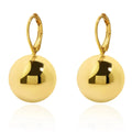 Best Selling Premium Brass Electroplated Gold Silver Ball Drop Earrings Women Jewelry Gift