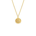 Quality Zircons Rotating Sunflower Pendant Stainless Steel Necklace Design Jewelry