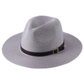 Panama Hat Wholesale Ladies Beach Sun Paper Hat Sunshade Visor Gentleman Belt Hat