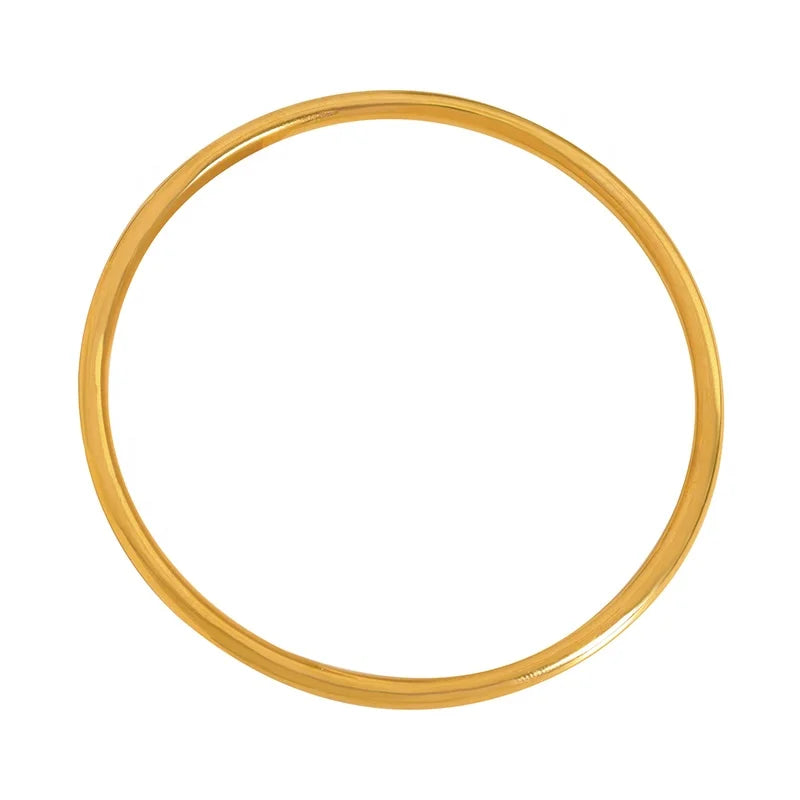 Fashion Simple Stainless Steel Bangle Hoop Hard and Not Easily Deformed Jewelry for Girl and Women Jewelry Bracelets Bangles Big