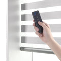 Cordless Smart WiFi Alexa Automatic Day and Night Zebra Roller Curtain Motorized Blackout Window Combi Zebra Roller Shade Blind