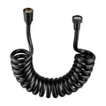 Household Bathroom Plastic PVC Spring Flexible Shower Hose Black for Toilet Faucet Bidet Sprayer Hand Shower