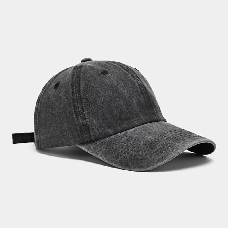 Unisex 100% Cotton Vintage Denim Washed Dad Hat Custom Embroidery 6 Panel Unstructured Washed Blank Men Golf Hat Baseball Cap