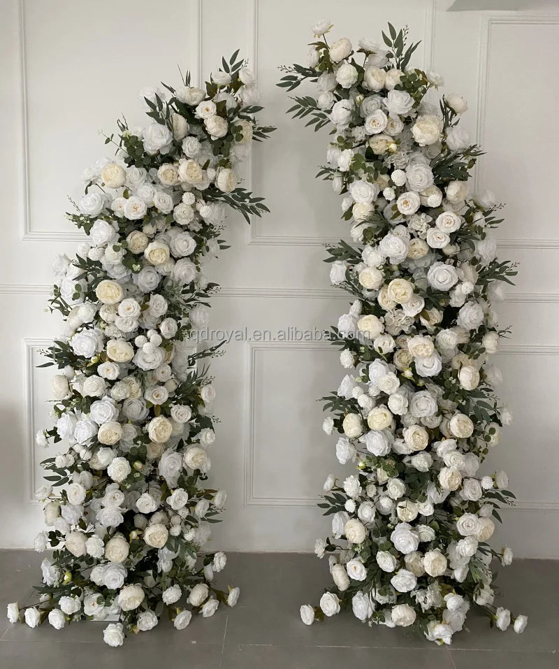 Wholesale Wedding Horn Arch Flower Wedding Arch Horn With Flower Artificial Horn Flower Arch for Wedding Decoration