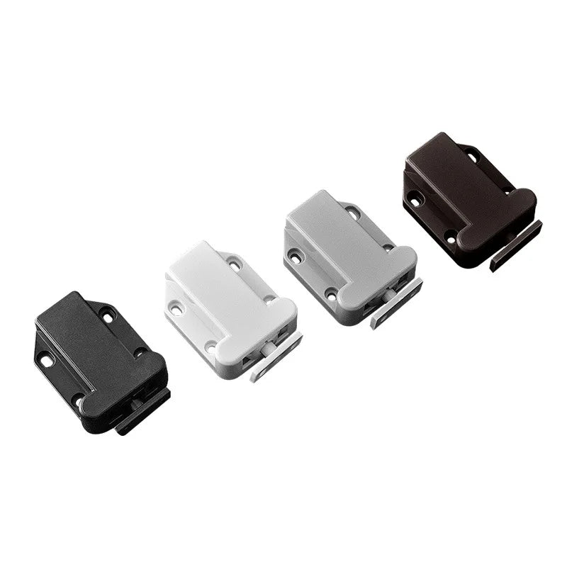 Plastic Door Catch Latch Spring Loaded Door Catch Push to Open for Cabinet