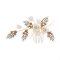 Promotion Bridal Hair Combs Vintage Wedding  Ceramic Flower Crystal Hair Combs