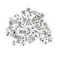 5mm White Square Corners Super Mini Polyhedral Small Dice Dot Tiny Miniature 100pcs Set of Game Supply Numbers Dice Game Toys