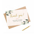 KY-C127 5X7 Inch Real Gold Foil Printing Vellum Paper With Customized Printing Wedding Invitation Thank You Cards