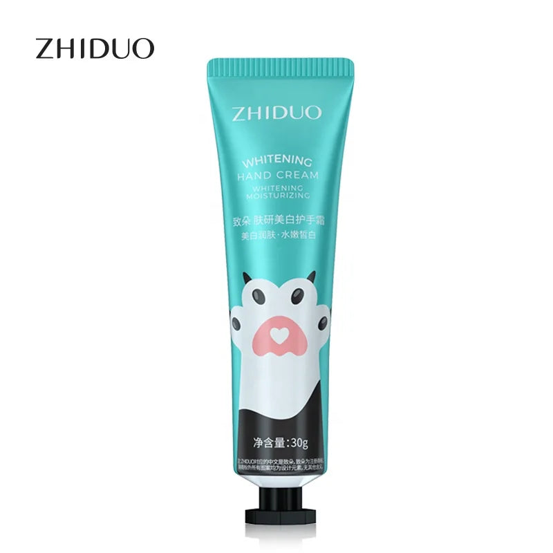 ZHIDUO OEM Custom Portable Hand Cream Lotion Moisturizing Hand Tender Fragrance Smooth Whitening Skin Cream for Winter