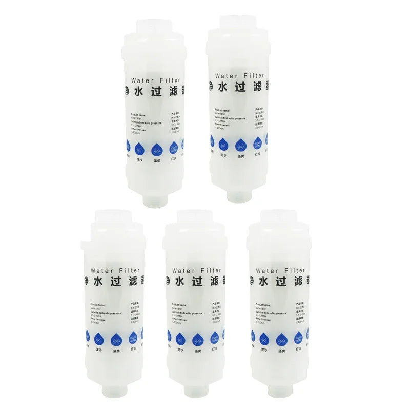 Portable Cartridges 5 Micron Water Front Filter for Faucet Shower Kitchen Washing Machine Bathroom