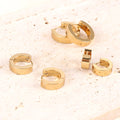 Nabest 4mm Round Statement Ladies Hoop Earring Wholesale Bulk 18k Gold Plated Stainless Steel Fashion Jewelry Earrings