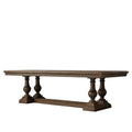 American Countryside Retro Square Dining Table Set Modern Oak Material Long Conference Work Table