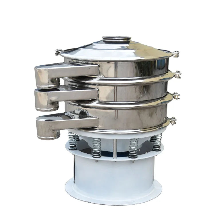 Xianchen 2 Layers Wheat Flour Vibrating Screen Machine High Efficiency Electric Stainless Steel Motor Provided Food Processing