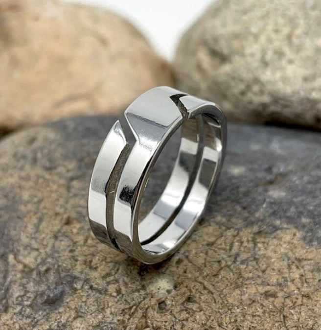 Inspire Jewelry Stainless Thick Ring Engraved Custom for Fashion Women and Men Jewelry High-end Jewelry