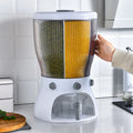 Plastic House Large 10kg PP Wall Mounted Cereal Grain Storage Box Dispenser Food Containers Dry Food Storage