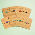 Hot Sale Charm Girls Gift Multicolor Round Resin String Weave Rope Bracelet Jewelry for Women