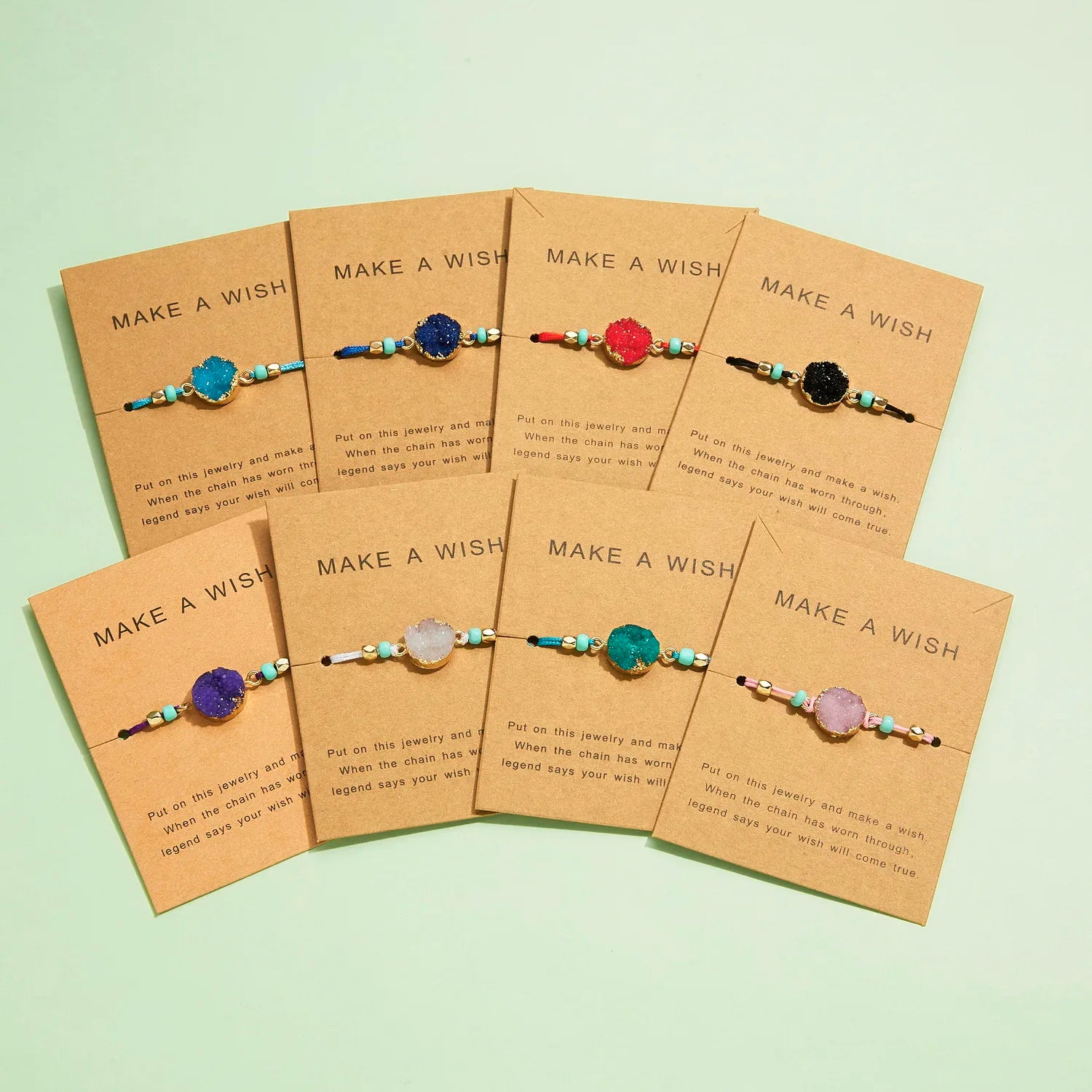 Hot Sale Charm Girls Gift Multicolor Round Resin String Weave Rope Bracelet Jewelry for Women