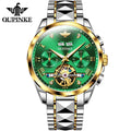 Oupinke 3186 Luxury Brand Top Grade Men Watches Tourbillon Automatic Self Wind Male Business Stainless Steel Mechanical Watch