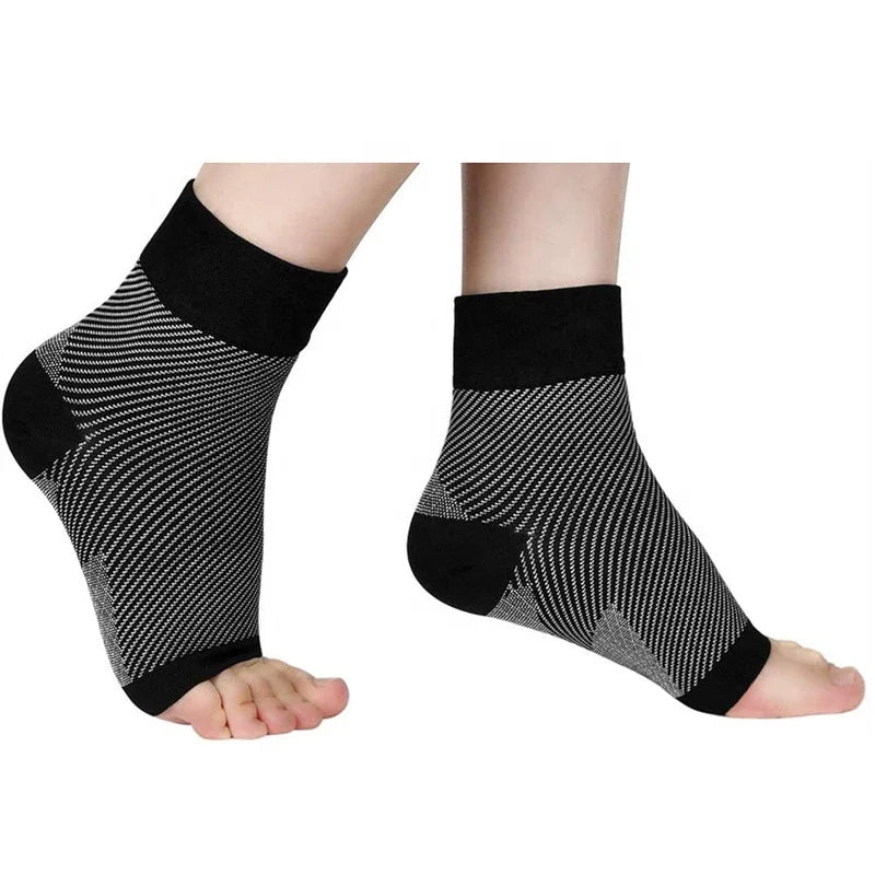Plantar Fasciitis Compression Socks for Women & Men Ankle Compression Sleeve Nano Brace