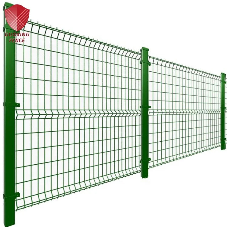 Green Garden Curved Wire Fence Panel 3D PVC Coated Welded Mesh Security Fence for Farm