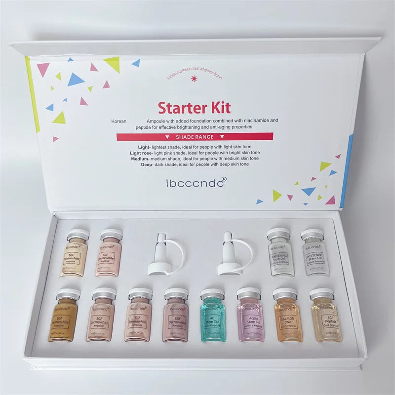 GZ Ibcccndc BB Serum Kit Age-Defying Gold Ampoule BB Starter Kit Semi-permanent Foundation for Pigment
