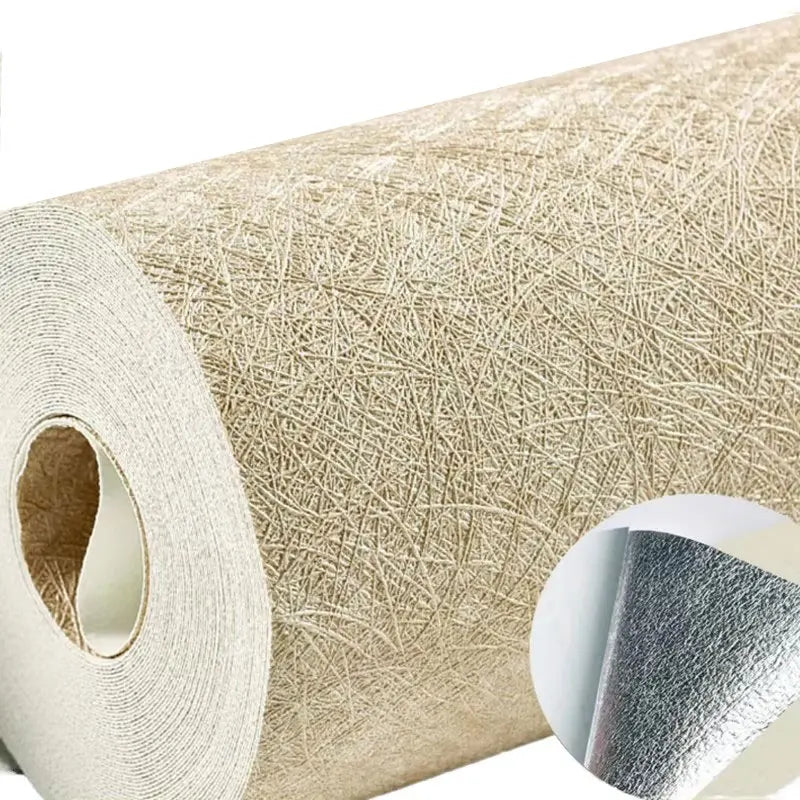 Modern Minimalist Self Adhesive Peel Stick PVC Wallpaper with Aluminum Film Waterproof Design for Bedroom Hotel Room Application