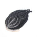 Braids Full Lace Base Toupee for Men Human Hair Male Hair Prosthesis | Crochet Braids Lace Afro Wig Natural Black Men's Hair Q6
